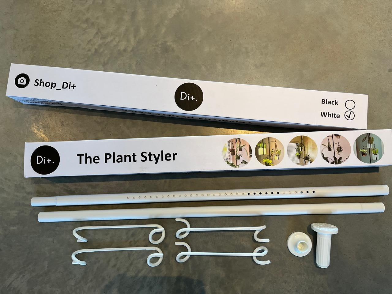 Combo 1 (White pole + 3 rope hangers)